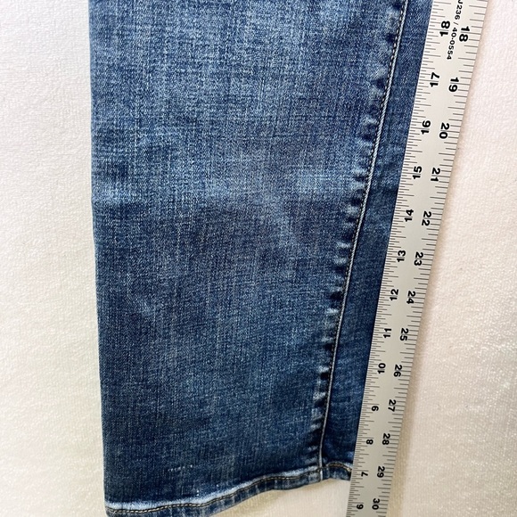 Levi’s 505 Straight Jeans Womens 28 Waist Blue Denim Stretch Cute Pants 2150 - Picture 6 of 10